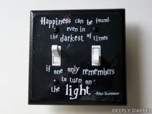 DOUBLE SWITCHPLATE Quote Light Switch Plate by DeeplyDapper, $12.00 ...