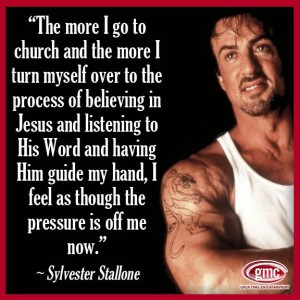 Sylvester Stallone is a Christian