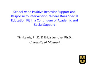 Positive Behavior Intervention Plan Template