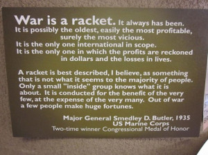 War Is A Racket Quote
