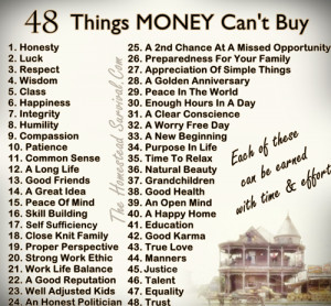 48 Things Money Can’t Buy