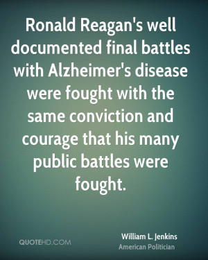 Ronald Reagan's well documented final battles with Alzheimer's disease ...