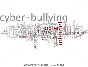 Word cloud - cyber-bullying
