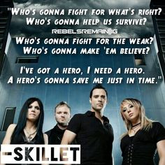 Skillet-Hero lyrics More
