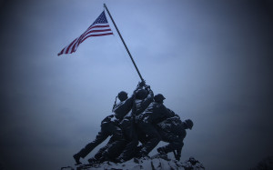 Photography Wallpapers - Flag Raising on Iwo Jima Wallpaper