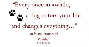 Personalized Dog Memorial and Quote Wall Decor/Sticker VI00054
