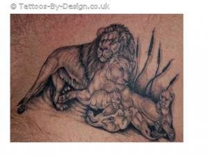 Leo Pride Lion Tattoo Design