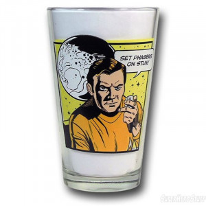 Star Trek Quotes Pint Glass Set- Captain Kirk View