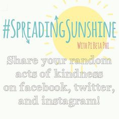 Pi Phis spreading sunshine #piphi #pibetaphi #spreadingsunshine
