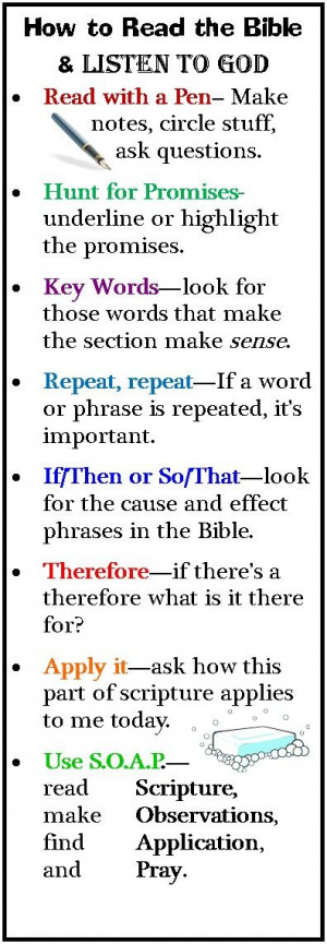 How to read the bible and listen to God