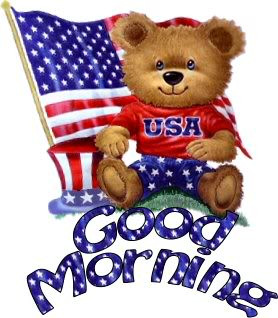 Good Morning Patriotic Bear Annamarek Picture