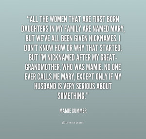 First Born Quotes