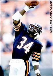 Walter Payton's God-given talent took him into the end zone regularly ...