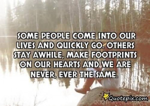 Quotes About Friends Leaving Footprints