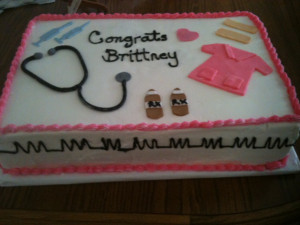 Nursing Assistant Graduation Cake