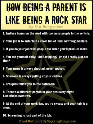 Kim Bongiorno How being a parent is like being a rock star GRAPHIC