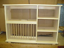 ... shelf wood plate dish rack glasses spices organizer kitchen cabinet