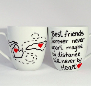 Best Friends Mug, going away gift, best friend mugs, quote mug, long ...