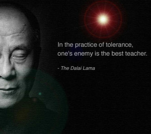 Tolerance ... a hard lesson to learn!