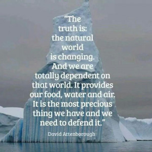 David Attenborough quote about the #environment