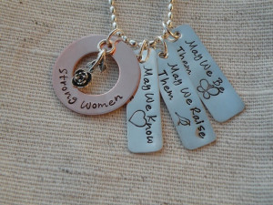 Strong Women Inspirational Quote Necklace by FireweedImpressions, $49 ...
