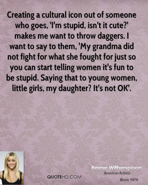 Saying That Young Women Little Girls Daughter Not