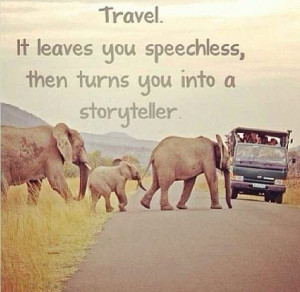 Storyteller and travel quotes