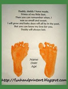 fathers day crafts | Hand and Footprint Art for Father’s Day ...