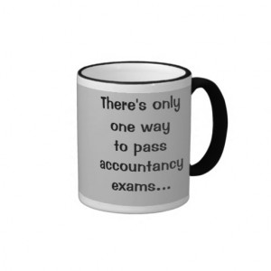 How to Pass Accountancy Exams - Funny Quote Ringer Mug