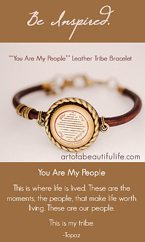 Home / Bracelets / You Are My People Leather Tribe Bracelet