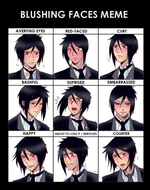 Sebastian Michaelis blush