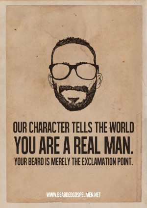 Beard Man is a Real Man | Quotes Posters