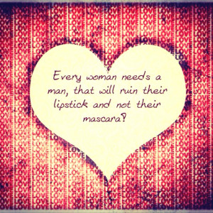 Quote, pain, love, crying, lipstick, mascara, love