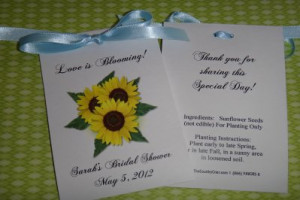sunflower trio seed packets the flower seed packets measure ...