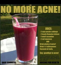 juice it acne remedy looks disgusting but worth a try # acne ...