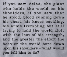 Ayn Rand - Atlas (Quote)