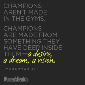 desire, a dream and a vision