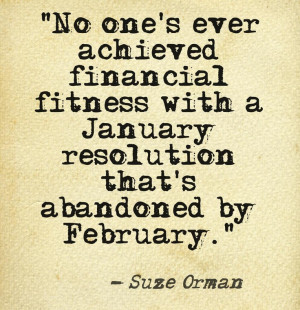 Suze Orman's February quote