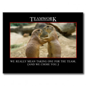 Motivational Quotes Teamwork Postcards