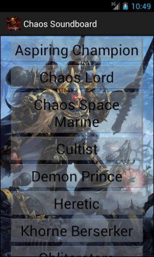 View bigger - Warhammer 40k soundboard Chaos for Android screenshot
