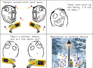 narnia rage comics concentrated face troll dad you don t say bed