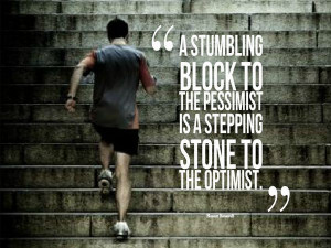 ... stepping stone to the optimist.