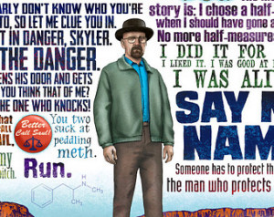 Say My Name- Breaking Bad tribute signed print