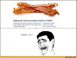 ... just two pieces of bacon a day can up your mo / yao ming face :: bacon