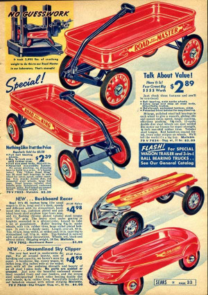 Vintage Toy Wagons Advertisement