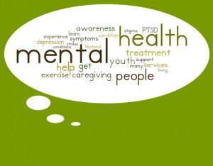 thought bubble with words saying mental health, awareness, support ...