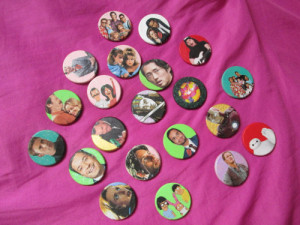 Here’s some of the glitter buttons for sale in my shop!