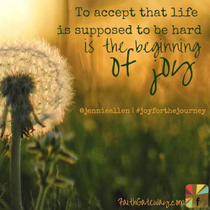 is the beginning of joy. There is freedom in understanding that Heaven ...