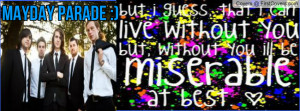 Mayday Parade - Miserable at best Profile Facebook Covers