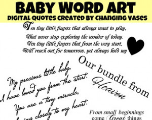 Download Digital Quotes Baby Children Pregnancy Word Art Words Phrases ...